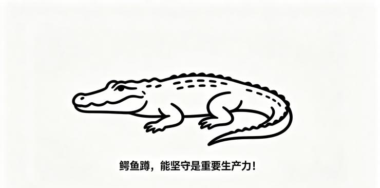 鳄鱼蹲，能坚守是重要生产力！
